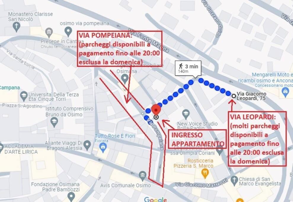 Osimo Nel Cuore Del Centro, Free Wi-Fi E Netflix Apartment Екстериор снимка